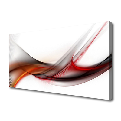 Tablou pe panza canvas Abstract Art Galben Maro Gri Alb