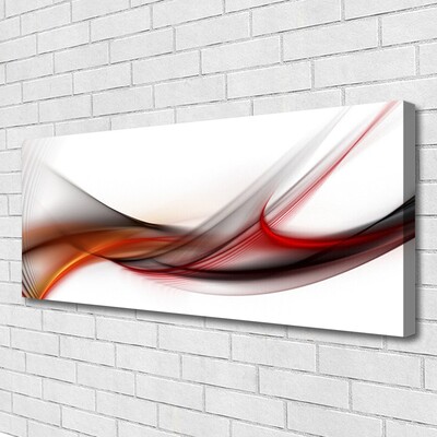 Tablou pe panza canvas Abstract Art Galben Maro Gri Alb