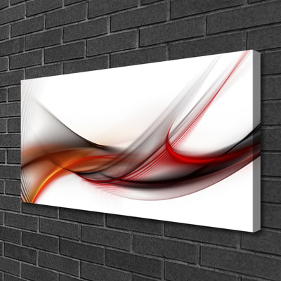 Tablou pe panza canvas Abstract Art Galben Maro Gri Alb