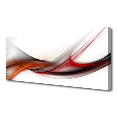 Tablou pe panza canvas Abstract Art Galben Maro Gri Alb