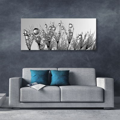 Tablou pe panza canvas Abstract Floral Gray