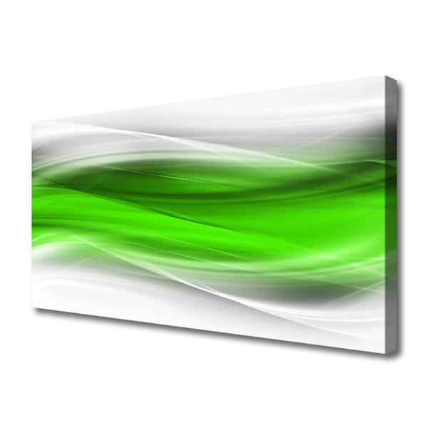 Tablou pe panza canvas Abstract Art Verde Gri Alb