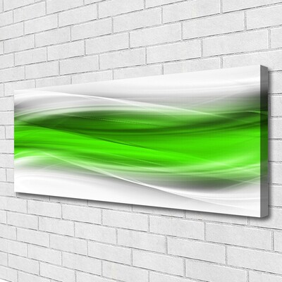 Tablou pe panza canvas Abstract Art Verde Gri Alb