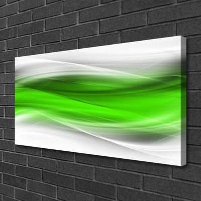 Tablou pe panza canvas Abstract Art Verde Gri Alb