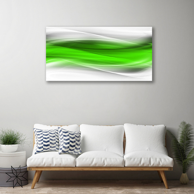 Tablou pe panza canvas Abstract Art Verde Gri Alb