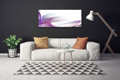 Tablou pe panza canvas Abstract Art Roz Alb