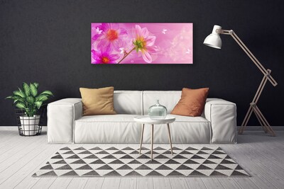 Tablou pe panza canvas Flori roz Floral