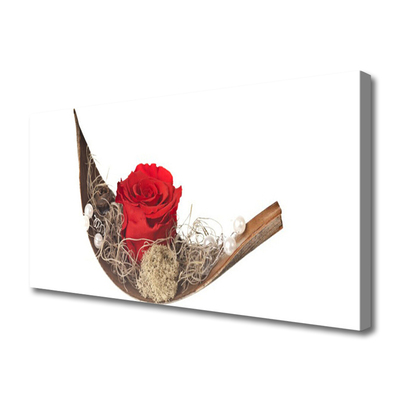 Tablou pe panza canvas Rose Floral Red