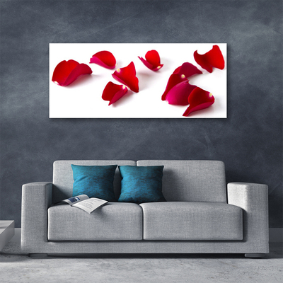 Tablou pe panza canvas Petale Floral Red