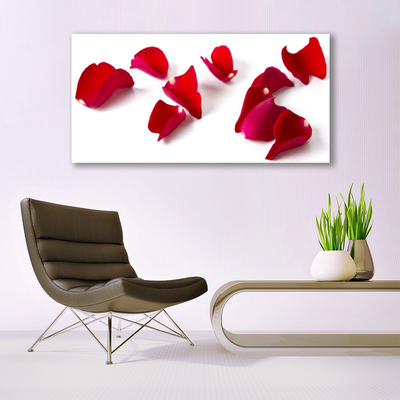 Tablou pe panza canvas Petale Floral Red