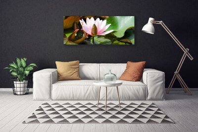 Tablou pe panza canvas Florale flori roz