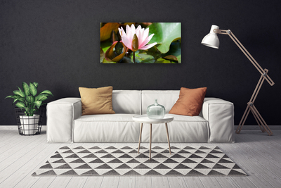 Tablou pe panza canvas Florale flori roz