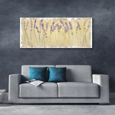 Tablou pe panza canvas Flori Floral violet