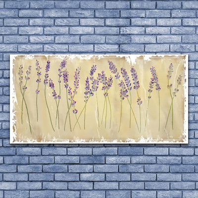 Tablou pe panza canvas Flori Floral violet