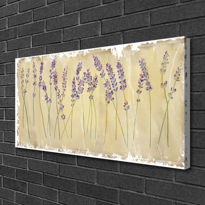 Tablou pe panza canvas Flori Floral violet