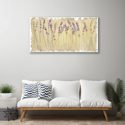 Tablou pe panza canvas Flori Floral violet