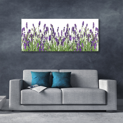 Tablou pe panza canvas Flori Floral violet