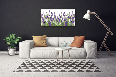 Tablou pe panza canvas Flori Floral violet