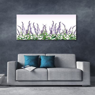 Tablou pe panza canvas Flori Floral violet