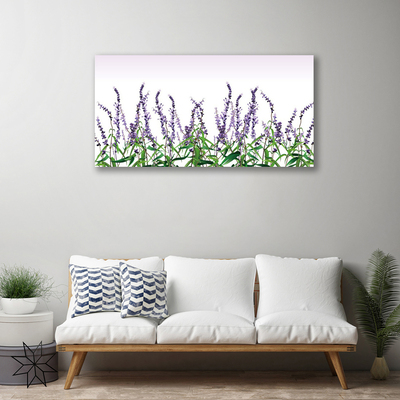 Tablou pe panza canvas Flori Floral violet