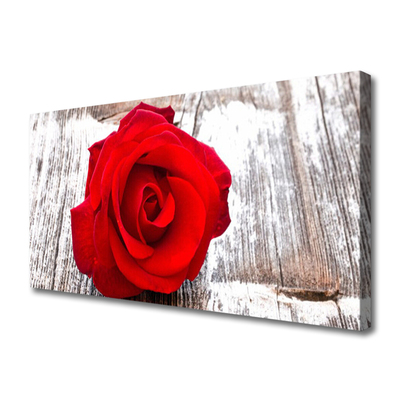 Tablou pe panza canvas Rose Floral Red