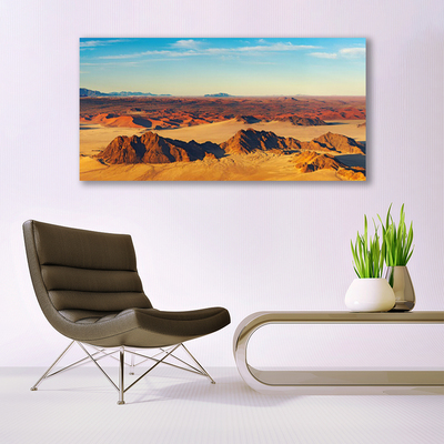 Tablou pe panza canvas Desert Peisaj Brun Galben