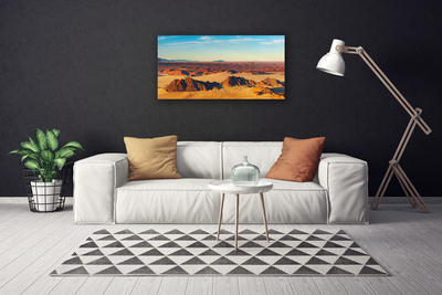 Tablou pe panza canvas Desert Peisaj Brun Galben