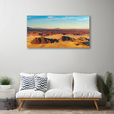 Tablou pe panza canvas Desert Peisaj Brun Galben