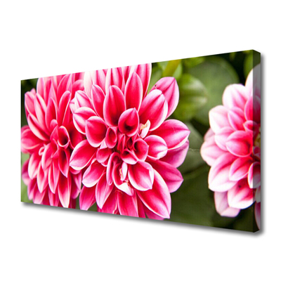 Tablou pe panza canvas Flori Floral Roșu Alb