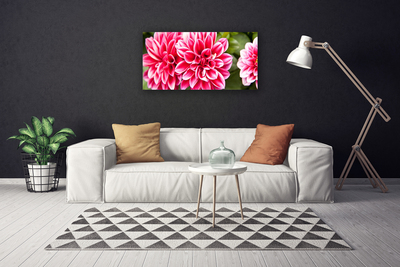 Tablou pe panza canvas Flori Floral Roșu Alb