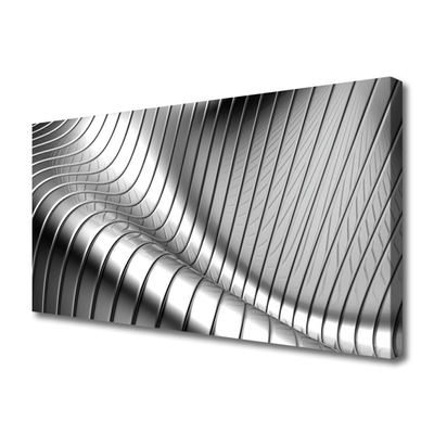 Tablou pe panza canvas Abstract Art Silver