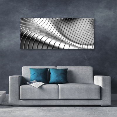 Tablou pe panza canvas Abstract Art Silver