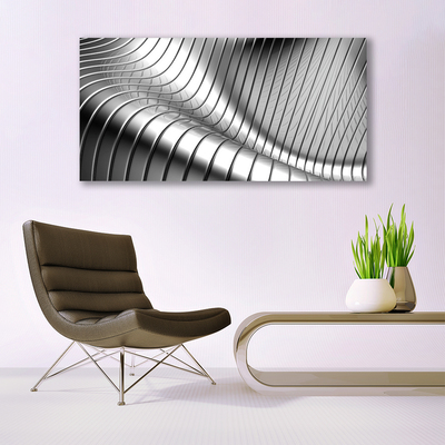 Tablou pe panza canvas Abstract Art Silver