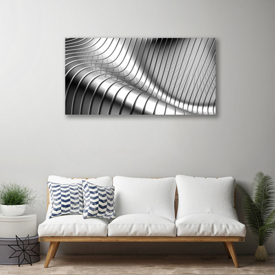 Tablou pe panza canvas Abstract Art Silver