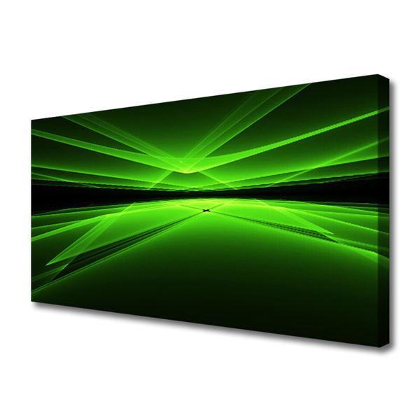 Tablou pe panza canvas Abstract Art Verde Negru