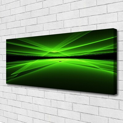 Tablou pe panza canvas Abstract Art Verde Negru