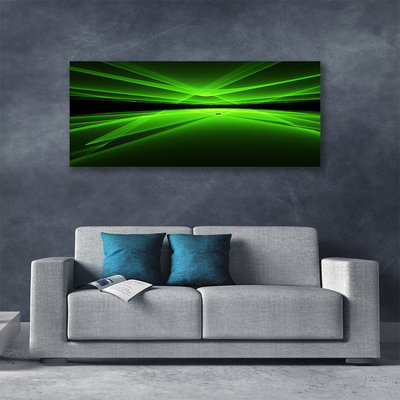 Tablou pe panza canvas Abstract Art Verde Negru