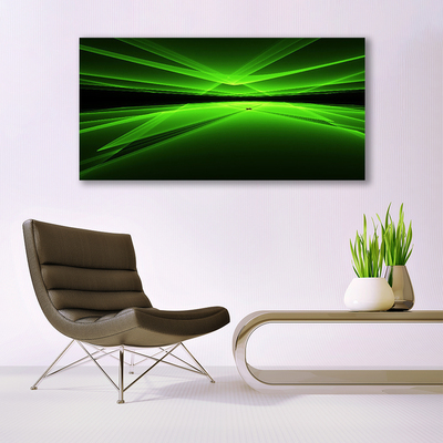 Tablou pe panza canvas Abstract Art Verde Negru