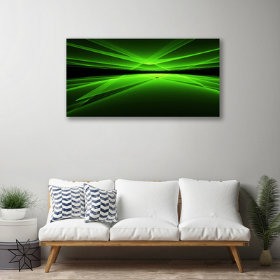 Tablou pe panza canvas Abstract Art Verde Negru