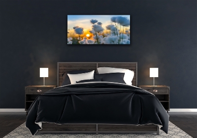 Tablou pe panza canvas Flori Floral alb