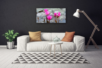 Tablou pe panza canvas Flori Floral Roșu