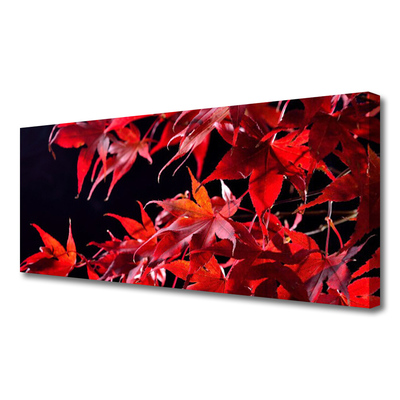 Tablou pe panza canvas Frunze Floral Orange