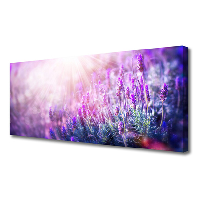 Tablou pe panza canvas Flori Floral Roz Violet