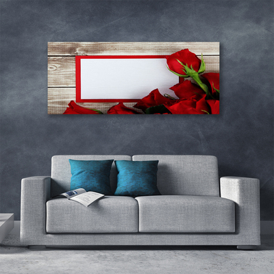 Tablou pe panza canvas Trandafiri Floral Red