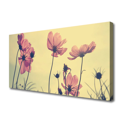 Tablou pe panza canvas Flori roz Floral