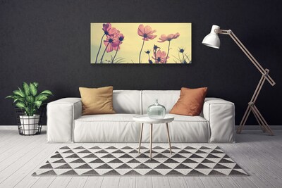 Tablou pe panza canvas Flori roz Floral