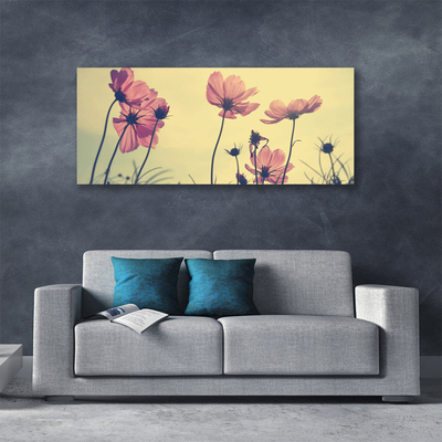 Tablou pe panza canvas Flori roz Floral