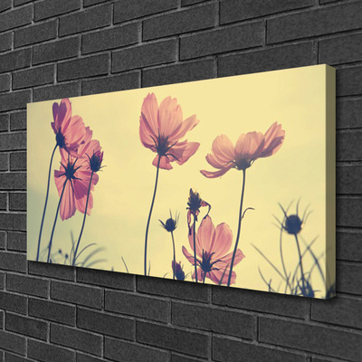 Tablou pe panza canvas Flori roz Floral