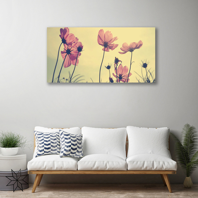 Tablou pe panza canvas Flori roz Floral