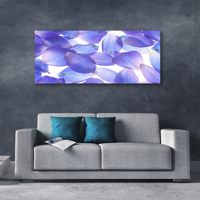 Tablou pe panza canvas Petale Floral violet